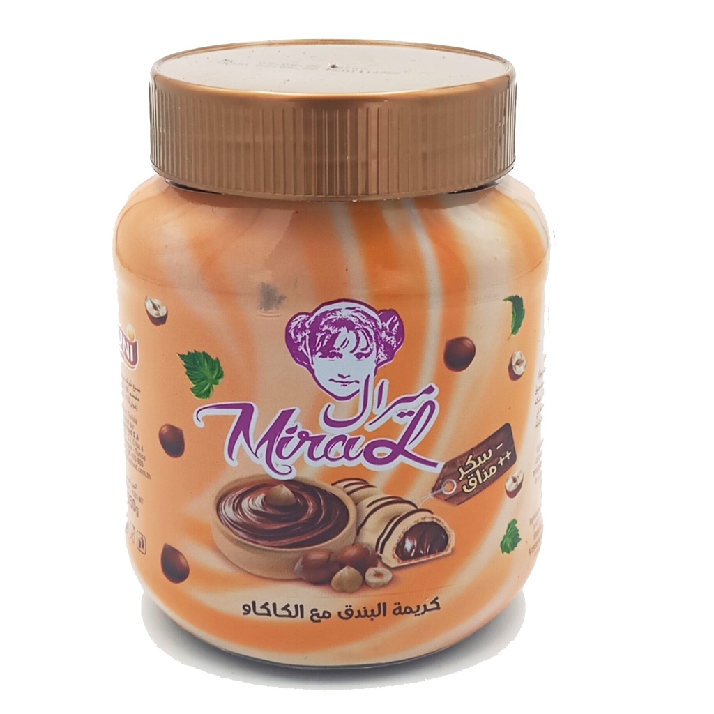 CREME AUX NOISETTES ET CACAO MIRAL 350 GR