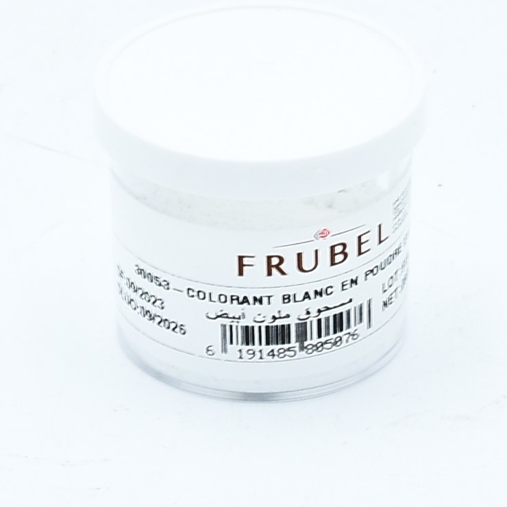 Colorant poudre blanc 20gr FRUBEL