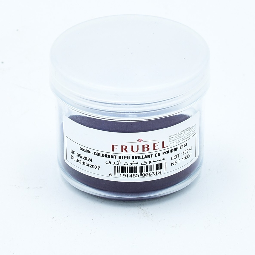 Colorant poudre bleu 100kg FRUBEL