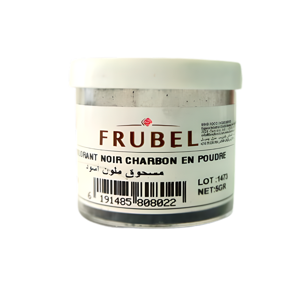 COLORANT POUDRE NOIR CHARBON 20GR FRUBEL