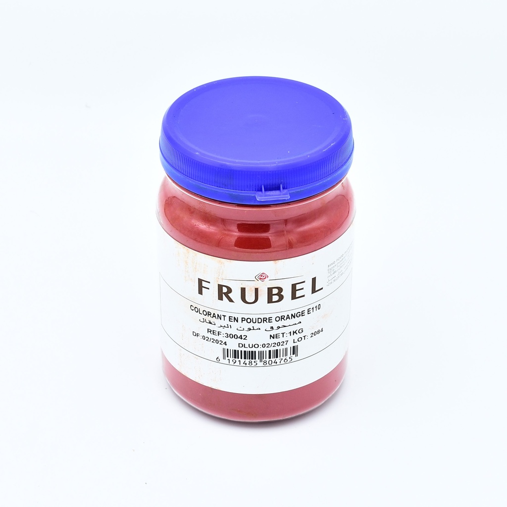Colorant poudre orange 1kg FRUBEL