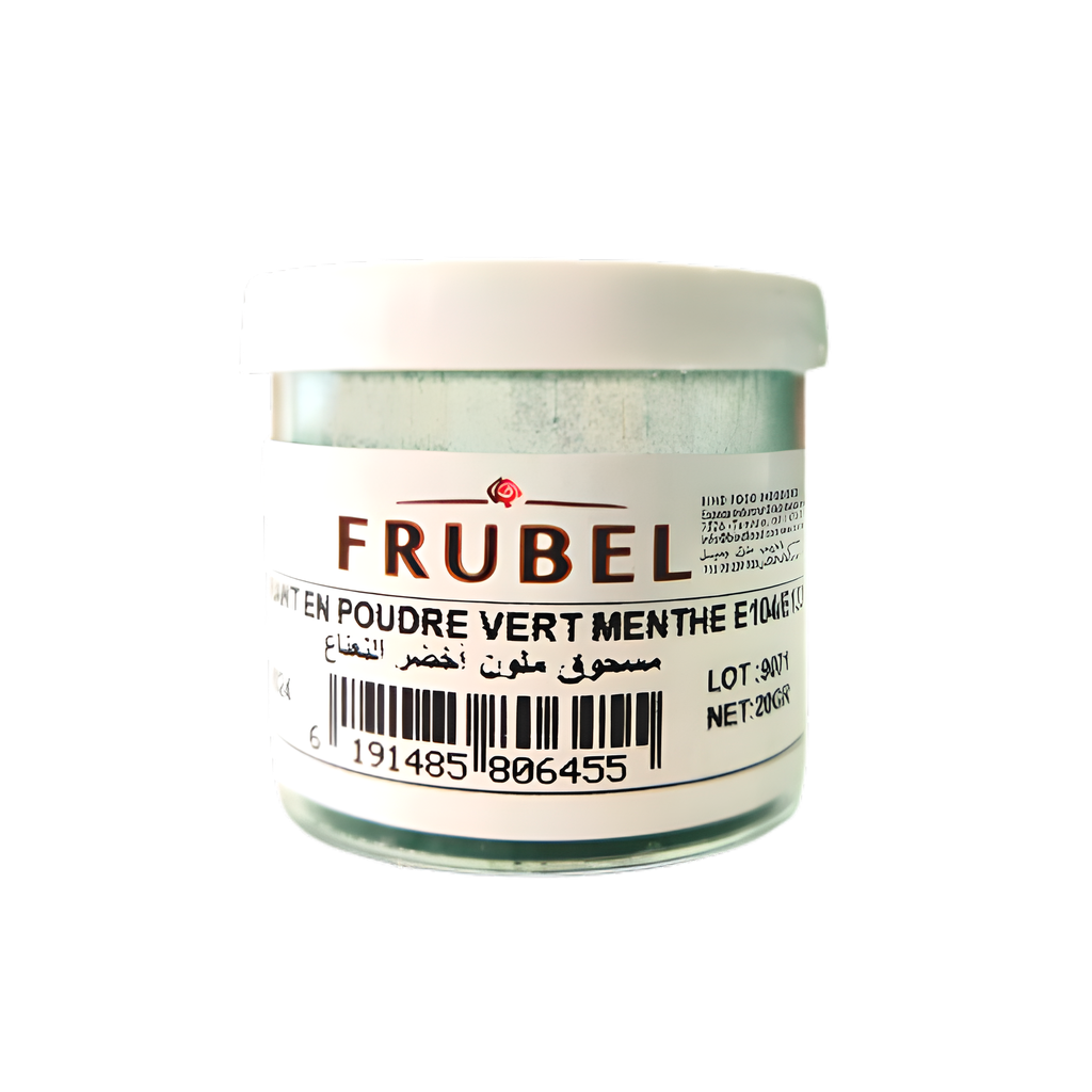 COLORANT POUDRE VERT MENTHE 20GR FRUBEL