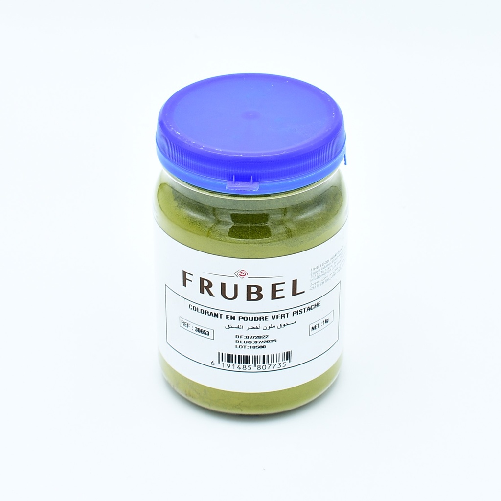 Colorant poudre vert pistache 1kg FRUBEL