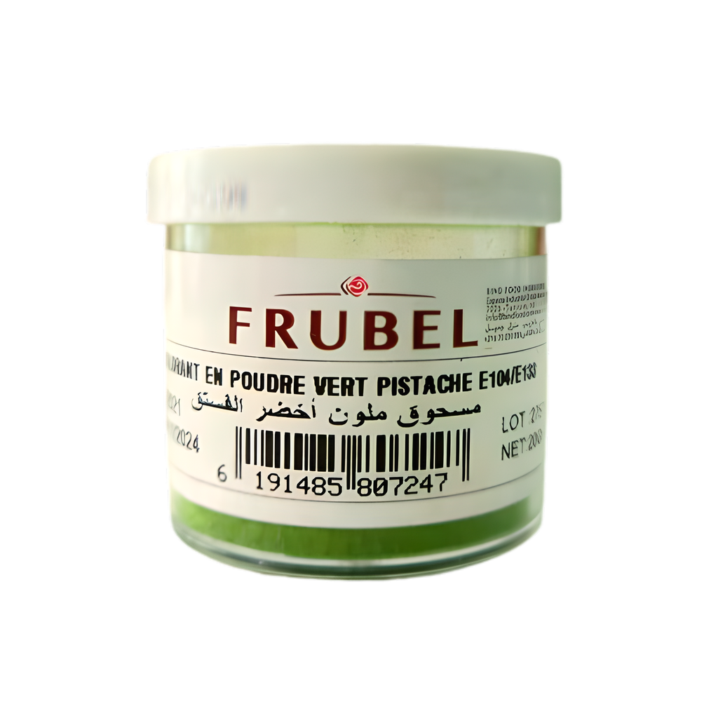 Colorant poudre vert pistache 20gr Frubel