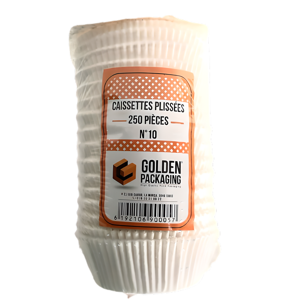 CAISSETTE PLISSE BLANCHES N 10 X 250P