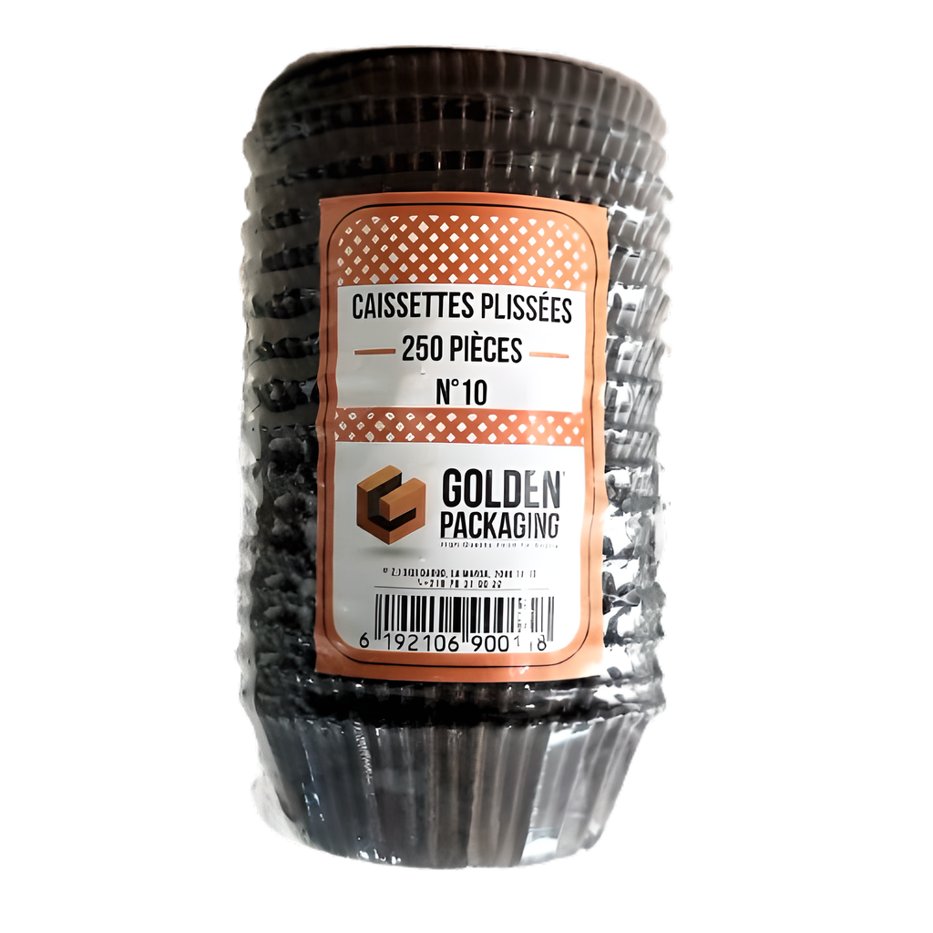 CAISSETTE PLISSE MARRONS N 10 X 250P