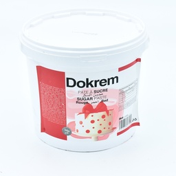 [10177-5KG] PATE A SUCRE ROUGE 5KG DOKREM