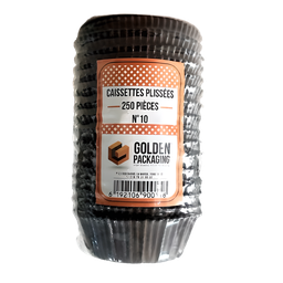[CPM-10] Caissettes plissées marrons N°10 x 250p